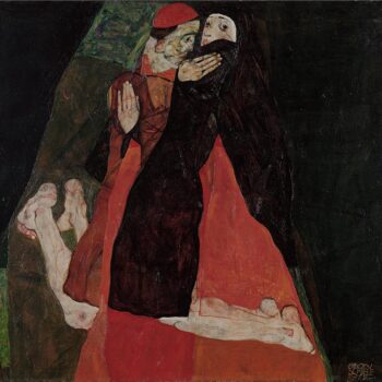 Egon Schiele - Cardinal and Nun