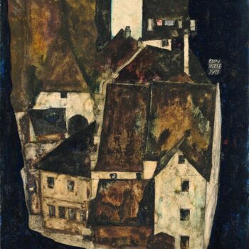 Egon Schiele - City on the Blue River III