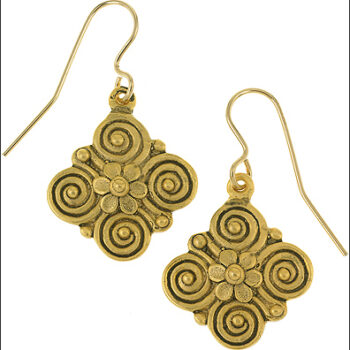 Quatrefoil earrings