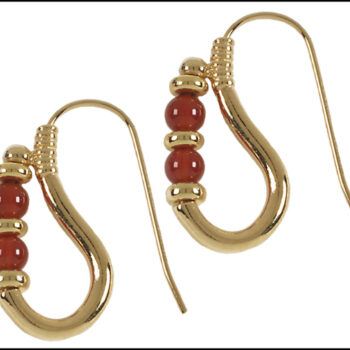 Egyptian Ptolemaic earrings with Carnelian