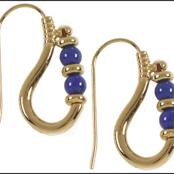 Egyptian Ptolemaic earrings with Lapis