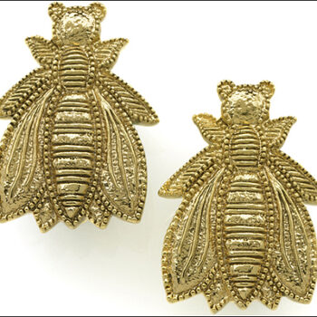 Napoleone Golden Bee clip earrings