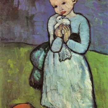 Child Holding A Dove [1901]