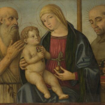 Filippo Mazzola - The Virgin and Child with Saints