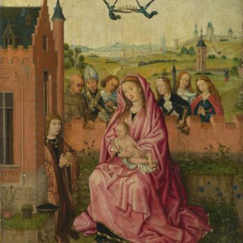 Follower of Lieven van Lathem - The Virgin and Child with Saints and Donor