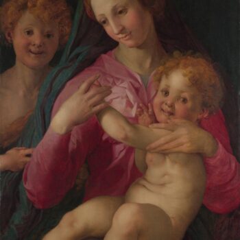 Follower of Pontormo - The Madonna and Child with the Infant Baptist