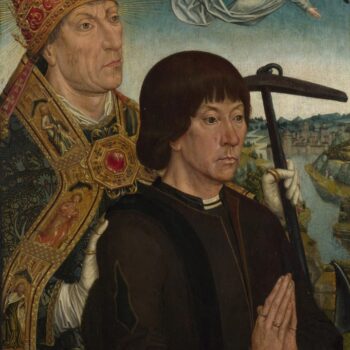 Follower of Simon Marmion - Saint Clement and a Donor