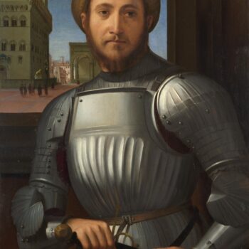 Francesco Granacci - Portrait of a Man in Armour