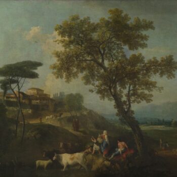 Francesco Zuccarelli - Landscape with Cattle and Figures