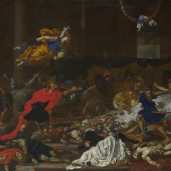 French or Flemish - Perseus turning the Followers of Phineus into Stone