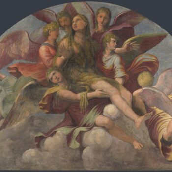 Giulio Romano and Gianfrancesco Penni - Saint Mary Magdalene borne by Angels