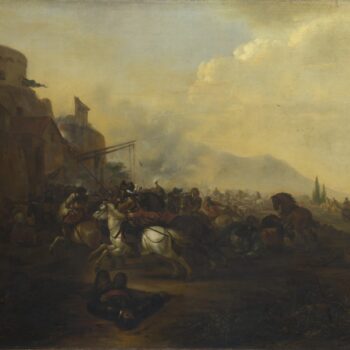 Hendrick Verschuring - Cavalry attacking a Fortified Place
