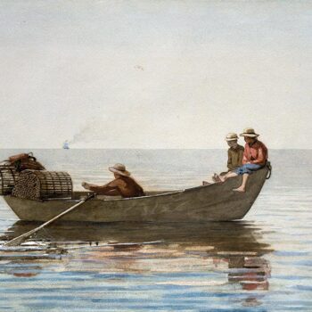 Homer - Three Boys in a Dory with Lobster Pots