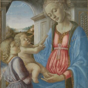 Imitator of Fra Filippo Lippi - The Virgin and Child with an Angel