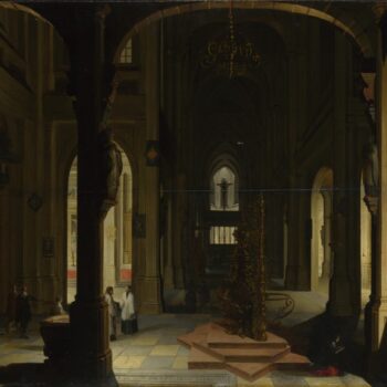 Imitator of Hendrick van Steenwyck the Younger - Interior of a Church at Night
