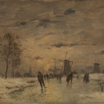 Imitator of Johan Barthold Jongkind - Skating in Holland
