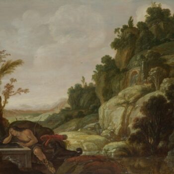 Jacob Pynas - Mountain Landscape with Narcissus