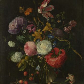 Jacob van Walscappelle - Flowers in a Glass Vase