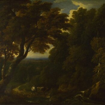 Jan-Baptist Huysmans - A Cowherd in a Woody Landscape