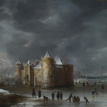 Jan Beerstraaten - The Castle of Muiden in Winter