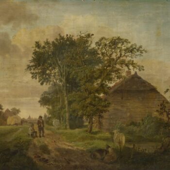 Jan Cornelis Haccou - A Road by a Cottage