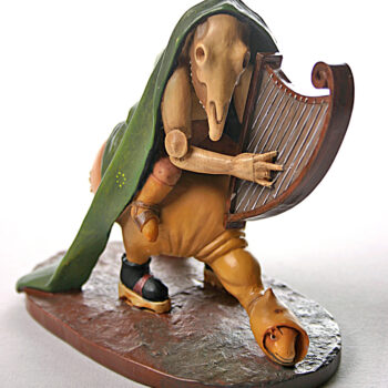 Monster Playing The Harp from Temptation of St Anthony by Bosch