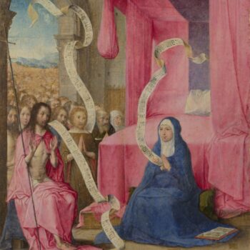 Juan de Flandes - Christ appearing to the Virgin
