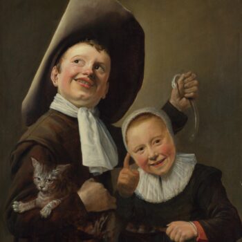 Judith Leyster - A Boy and a Girl with a Cat and an Eel