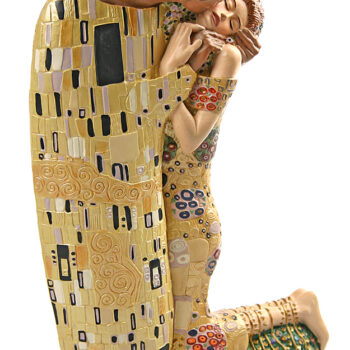The Kiss Man and Woman Hugging Statue by Gustav Klimt, Grande