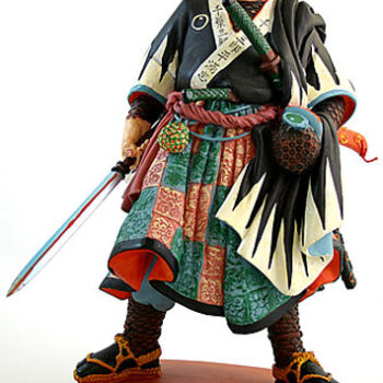 Samurai Standing with Sword in Hand by Utagawa Kuniyoshi