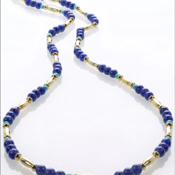 Egyptian genuine Lapis and Turquoise shade necklace