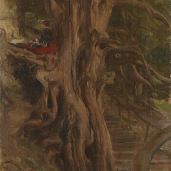 Lord Leighton - Trees at Cliveden, Frederic