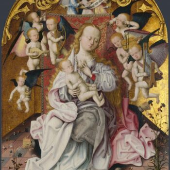 Master of the Saint Bartholomew Altarpiece - The Virgin and Child with Musical Angels