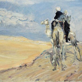 Max Slevogt - Sandstorm in th Libyan desert