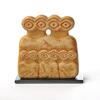 Mesopotamian Eye Idol Statue, Miniature