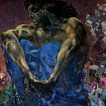 Mikhail Vrubel - A sitting demon