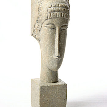 Modigliani Cubic Head Statue
