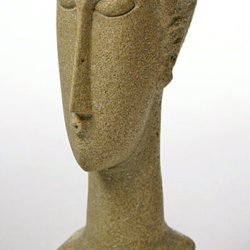 Abstract Female Head Sculpture (1913) by Modigliani