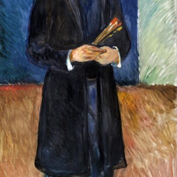 Munch - Self-Portrait with brushes