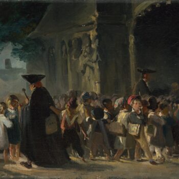 Nicolas-Toussaint Charlet - Children at a Church Door