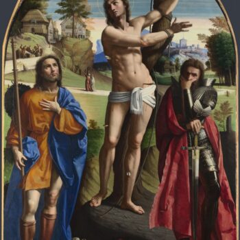 Ortolano - Saints Sebastian, Roch and Demetrius