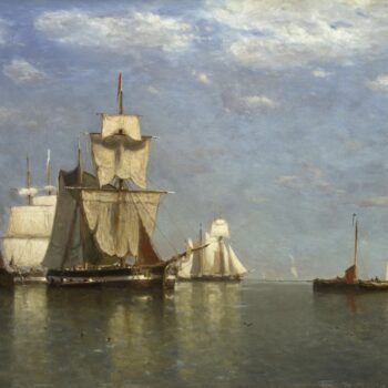 Paul Jean Clays - Ships lying off Flushing