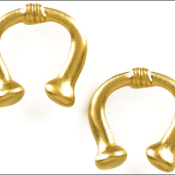 Pre Columbian Sinu Nose ornament earrings