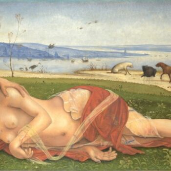 Piero di Cosimo - A Satyr mourning over a Nymph