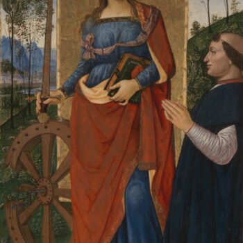 Pintoricchio - Saint Catherine of Alexandria with a Donor
