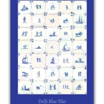 Poster, Delft Blue Tiles, c 1600