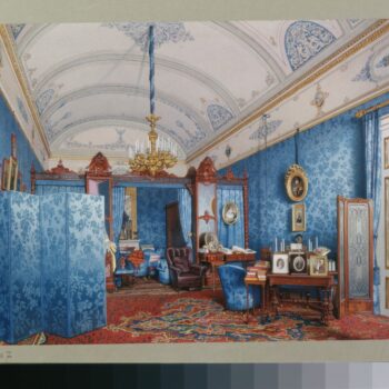 Premazzi, Luigi - Interiors of the Winter Palace. The Dressing  Room of Empress Maria Alexandrovna - OR-14467