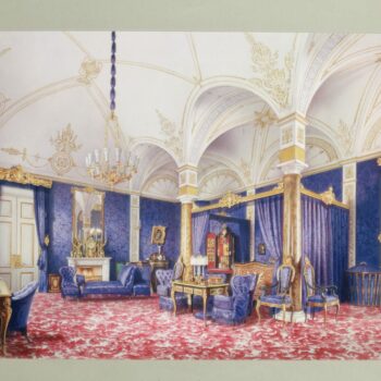 Premazzi Luigi - Interiors of the Winter Palace. The Bedchamber of Empress Maria Alexandrovna