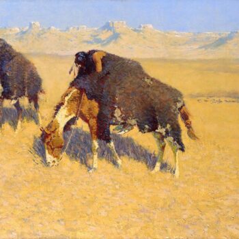 Remington - Indians Simulating Buffalo