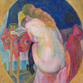 Robert Delaunay - Nude woman reading